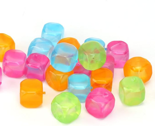 Reusable Ice Cubes, Fake Ice Cubes 70 Pack, Colorful Refreezable Silicone Ice Cubes for Drinks, Whiskey, Vodka or Coffee, Washable Non-Melting Non-Diluting